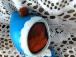 brown 3 face doll knob